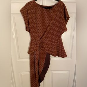 Zara burgundy top